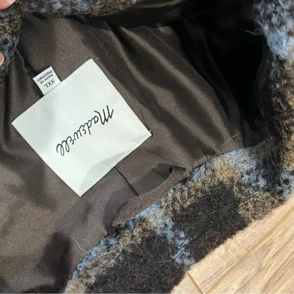 Madewell The Belrose Shacket Shirt Jacket in Cassel Plaid - Picture 9 of 13